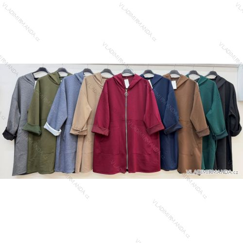 Elegante Jogginghose mit Gürtel, Damengröße Oversize (42/44/46, Einheitsgröße), italienische Mode, IM4260310