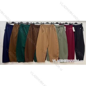 Elegante Jogginghose mit Gürtel, Damengröße Oversize (42/44/46, Einheitsgröße), italienische Mode, IM4260310