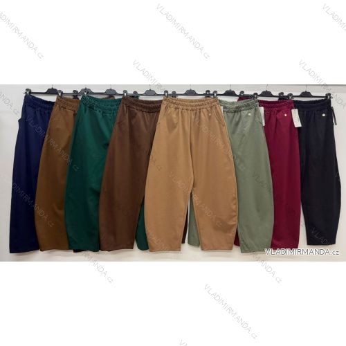 Elegante Jogginghose mit Gürtel, Damengröße Oversize (42/44/46, Einheitsgröße), italienische Mode, IM4260310