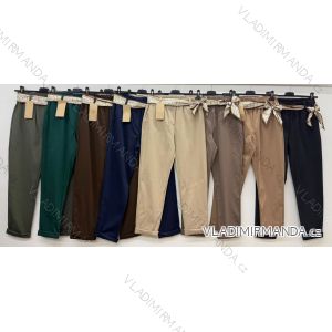 Elegante Jogginghose mit Gürtel, Damengröße Oversize (42/44/46, Einheitsgröße), italienische Mode, IM4260310