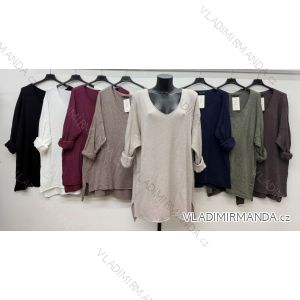 Elegante Jogginghose mit Gürtel, Damengröße Oversize (42/44/46, Einheitsgröße), italienische Mode, IM4260310