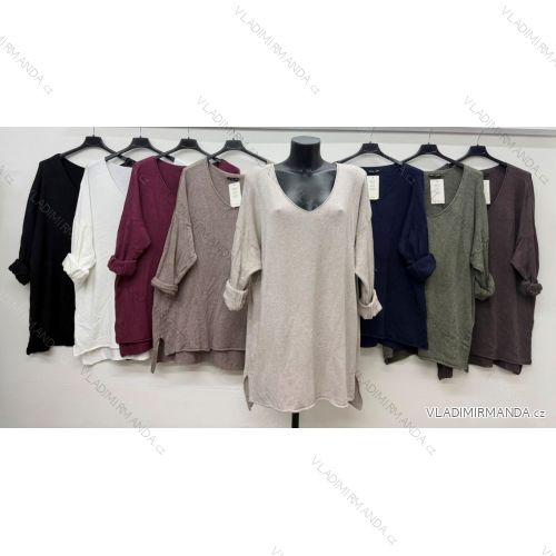Elegante Jogginghose mit Gürtel, Damengröße Oversize (42/44/46, Einheitsgröße), italienische Mode, IM4260310
