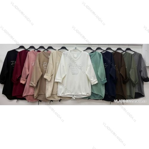 Elegante Jogginghose mit Gürtel, Damengröße Oversize (42/44/46, Einheitsgröße), italienische Mode, IM4260310