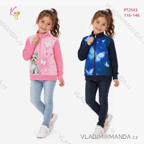 Sweatshirt mit Reißverschluss für Kinder, Kleinkinder, Mädchen und Jungen (80110) KUGO FM7060