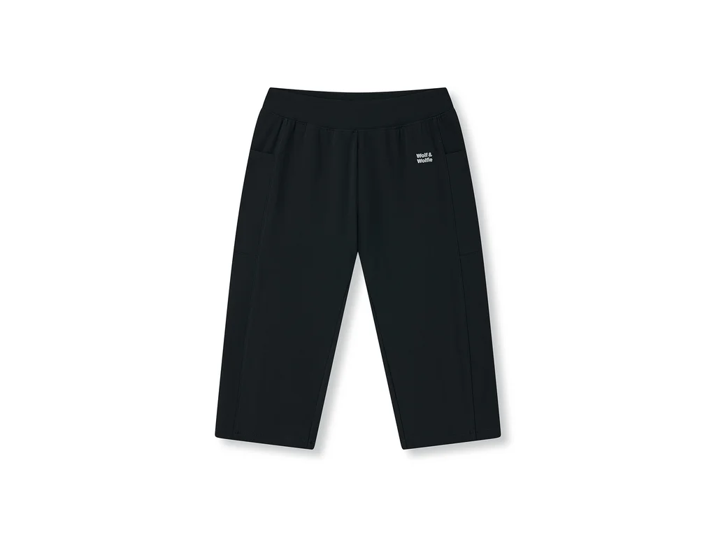 3/4-Leggings für Damen mit Taschen, Oversized (M - 3XL) WOLF H2643B
