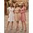 Kurzes, lässiges Kurzarmkleid für Damen (Einheitsgröße S/M) ITALIAN FASHION IMPSH236544