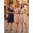 Kurzes, lässiges Kurzarmkleid für Damen (Einheitsgröße S/M) ITALIAN FASHION IMPSH236544