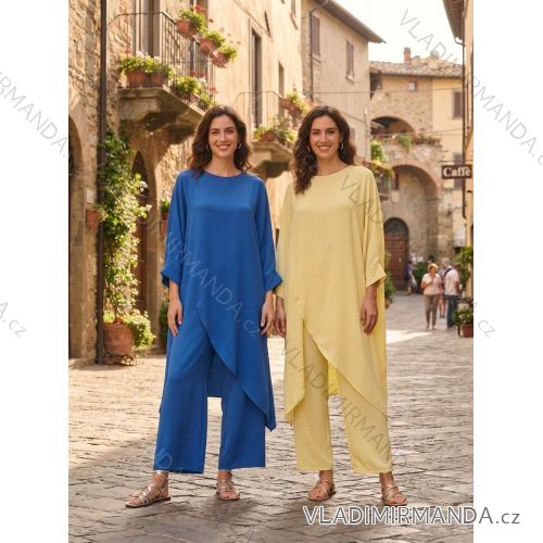 Kleid mit Knöpfen und geknöpften Damen (uni s-m) ITALIAN FASHION IM2203948