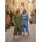 Kleid mit Knöpfen und geknöpften Damen (uni s-m) ITALIAN FASHION IM2203948