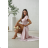 Damen (34-38) POLISH FASHION PMLWD24AMELIA Trägerloses langes Partykleid mit Pailletten Rose alte Rose 48