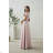 Damen (34-38) POLISH FASHION PMLWD24AMELIA Trägerloses langes Partykleid mit Pailletten Rose alte Rose 48