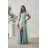 Damen (34-38) POLISH FASHION PMLWD24AMELIA Trägerloses langes Partykleid mit Pailletten olivgrün 48