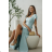 Damen (34-38) POLISH FASHION PMLWD24AMELIA Trägerloses langes Partykleid mit Pailletten olivgrün 48