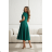 Damen (34-38) POLISH FASHION PMLWD24AMELIA Trägerloses langes Partykleid mit Pailletten zelená tmavá 38
