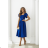 Damen (34-38) POLISH FASHION PMLWD24AMELIA Trägerloses langes Partykleid mit Pailletten Königsblau 48