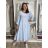 Kurzes Sommerkleid für Damen mit Trägern (S/M EINHEITSGRÖSSE) ITALIAN FASHION IMPBB24B22578 S / M / L dunkelblau