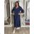 Kurzes Sommerkleid für Damen mit Trägern (S/M EINHEITSGRÖSSE) ITALIAN FASHION IMPBB24B22578 S / M / L dunkelblau