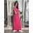 Sommerhemdkleid mit Gürtel, kurze Ärmel, Damen (42/44/46 EINHEITSGRÖSSE) ITALIAN FASHION IM425036 L / XL dunkelrosa