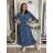 Kurzes Sommerkleid für Damen mit Trägern (S/M EINHEITSGRÖSSE) ITALIAN FASHION IMPBB24B22578 S / M / L dunkelblau
