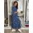 Kurzes Sommerkleid für Damen mit Trägern (S/M EINHEITSGRÖSSE) ITALIAN FASHION IMPBB24B22578 S / M / L dunkelblau