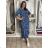 Kurzes Sommerkleid für Damen mit Trägern (S/M EINHEITSGRÖSSE) ITALIAN FASHION IMPBB24B22578 S / M / L dunkelblau