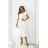 Damen (34-38) POLISH FASHION PMLWD24AMELIA Trägerloses langes Partykleid mit Pailletten weiß 36