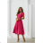 Damen (34-38) POLISH FASHION PMLWD24AMELIA Trägerloses langes Partykleid mit Pailletten růžová fuchsiová 