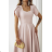 Damen (34-38) POLISH FASHION PMLWD24AMELIA Trägerloses langes Partykleid mit Pailletten Rose alte Rose 36