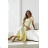 Damen (34-38) POLISH FASHION PMLWD24AMELIA Trägerloses langes Partykleid mit Pailletten žlutá 