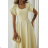Damen (34-38) POLISH FASHION PMLWD24AMELIA Trägerloses langes Partykleid mit Pailletten žlutá 