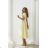 Damen (34-38) POLISH FASHION PMLWD24AMELIA Trägerloses langes Partykleid mit Pailletten žlutá 