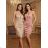 Elegantes Damen-Partykleid mit langen Ärmeln (S/M ONE SIZE) ITALIAN FASHION IM322282