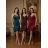 Elegantes Damen-Partykleid mit langen Ärmeln (S/M ONE SIZE) ITALIAN FASHION IM322282