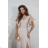 Damen (34-38) POLISH FASHION PMLWD24AMELIA Trägerloses langes Partykleid mit Pailletten beige 50