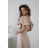Damen (34-38) POLISH FASHION PMLWD24AMELIA Trägerloses langes Partykleid mit Pailletten beige 50