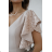 Damen (34-38) POLISH FASHION PMLWD24AMELIA Trägerloses langes Partykleid mit Pailletten beige 50