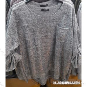 T-Shirt Tunika 3/4 Ärmel übergroß (uni xl-3xl) ITALIENISCHE Mode IMC1759
