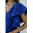 Damen (34-38) POLISH FASHION PMLWD24AMELIA Trägerloses langes Partykleid mit Pailletten Königsblau 34