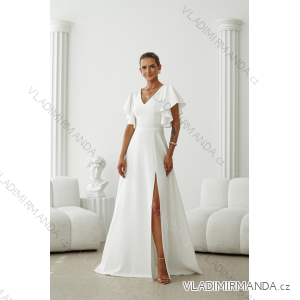 Damen (34-38) POLISH FASHION PMLWD24AMELIA Trägerloses langes Partykleid mit Pailletten