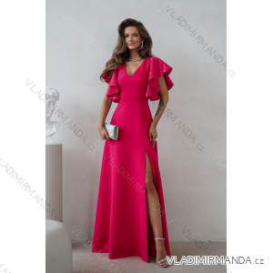 Damen (34-38) POLISH FASHION PMLWD24AMELIA Trägerloses langes Partykleid mit Pailletten