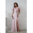 Damen (34-38) POLISH FASHION PMLWD24AMELIA Trägerloses langes Partykleid mit Pailletten Rose alte Rose 42