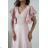 Damen (34-38) POLISH FASHION PMLWD24AMELIA Trägerloses langes Partykleid mit Pailletten Rose alte Rose 42