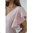 Damen (34-38) POLISH FASHION PMLWD24AMELIA Trägerloses langes Partykleid mit Pailletten Rose alte Rose 42