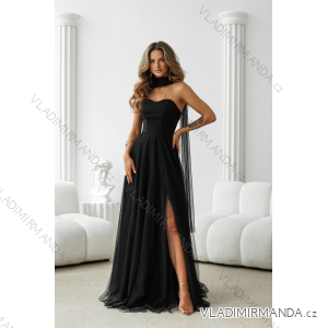 Damen (34-38) POLISH FASHION PMLWD24AMELIA Trägerloses langes Partykleid mit Pailletten