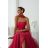 Damen (34-38) POLISH FASHION PMLWD24AMELIA Trägerloses langes Partykleid mit Pailletten růžová fuchsiová 34
