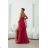 Damen (34-38) POLISH FASHION PMLWD24AMELIA Trägerloses langes Partykleid mit Pailletten růžová fuchsiová 34