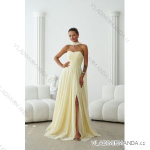 Damen (34-38) POLISH FASHION PMLWD24AMELIA Trägerloses langes Partykleid mit Pailletten