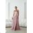 Damen (34-38) POLISH FASHION PMLWD24AMELIA Trägerloses langes Partykleid mit Pailletten Rose alte Rose 34