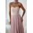 Damen (34-38) POLISH FASHION PMLWD24AMELIA Trägerloses langes Partykleid mit Pailletten Rose alte Rose 34