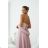 Damen (34-38) POLISH FASHION PMLWD24AMELIA Trägerloses langes Partykleid mit Pailletten Rose alte Rose 34